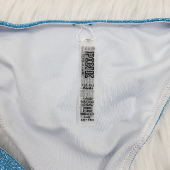 Pink Victoria's Secret shimmer brazilian bikini bottom. - Picture 8 of 10